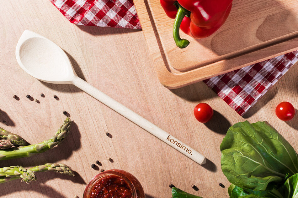 ANASER Łyżka angielska brązowy - zdjęcie 1