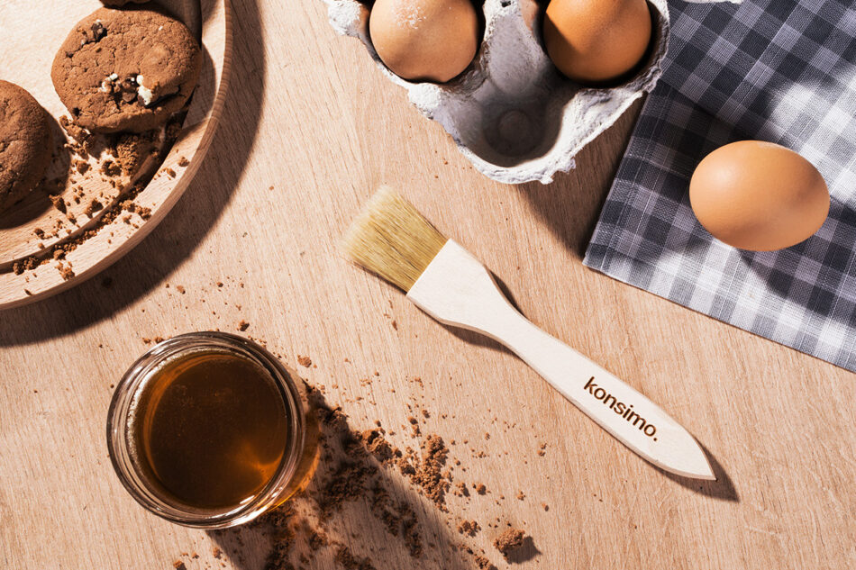 ACCEPTO Pędzel kuchenny brązowy - zdjęcie 1