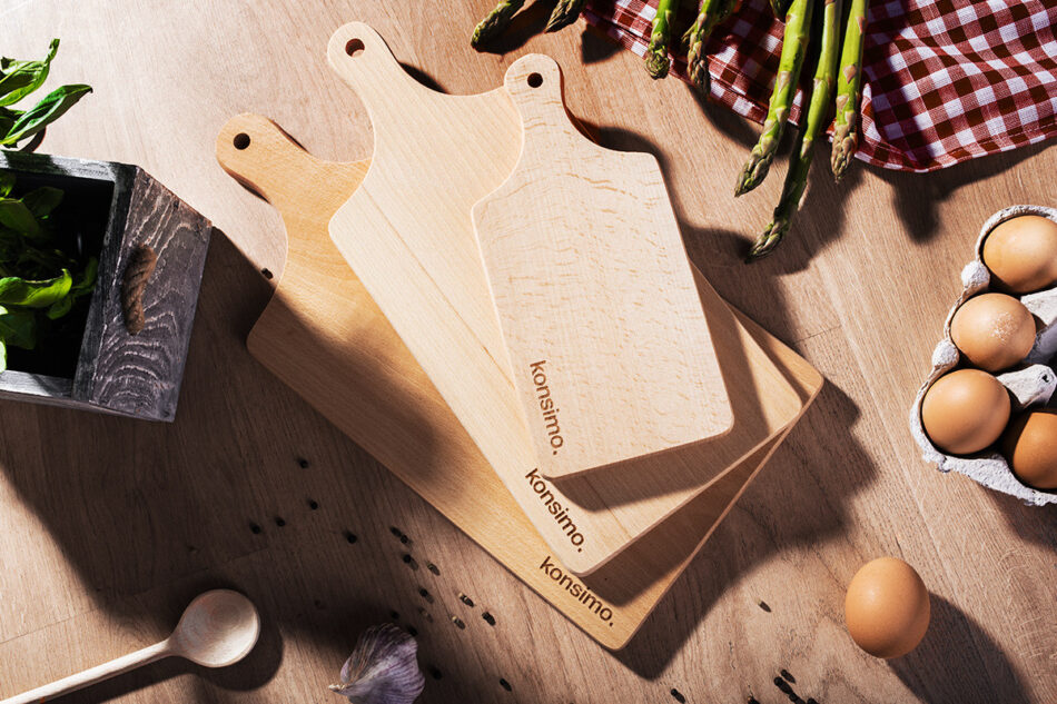 CONSILI Deska do krojenia brązowy - zdjęcie 4