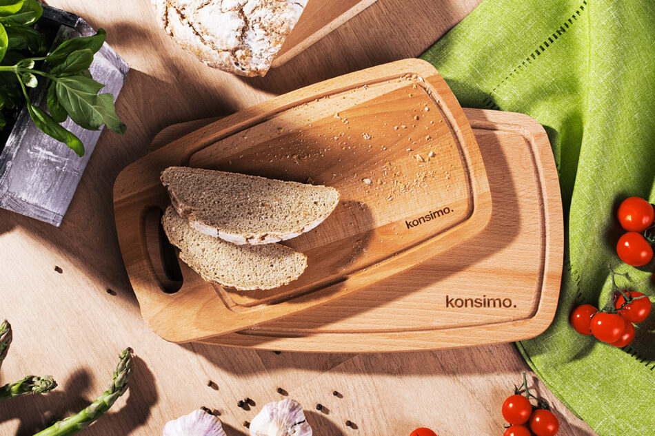 CHEFI Deska do krojenia brązowy - zdjęcie 3