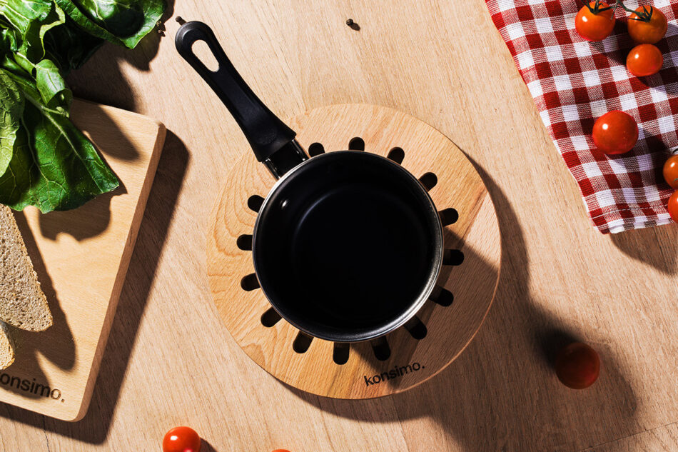 GAVIA Podstawka pod garnek brązowy - zdjęcie 1