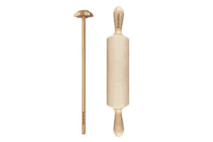 LIBUM, https://dev1-mda.konsimo.pl/kolekcja/libum/ Komplet przyborów kuchennych do ciasta brązowy - zdjęcie