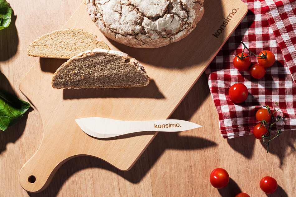 CUCINIS Komplet przyborów kuchennych 5 el. brązowy - zdjęcie 7