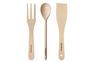 SUMUS, https://dev1-mda.konsimo.pl/kolekcja/sumus/ Komplet przyborów kuchennych 3 el. brązowy - zdjęcie