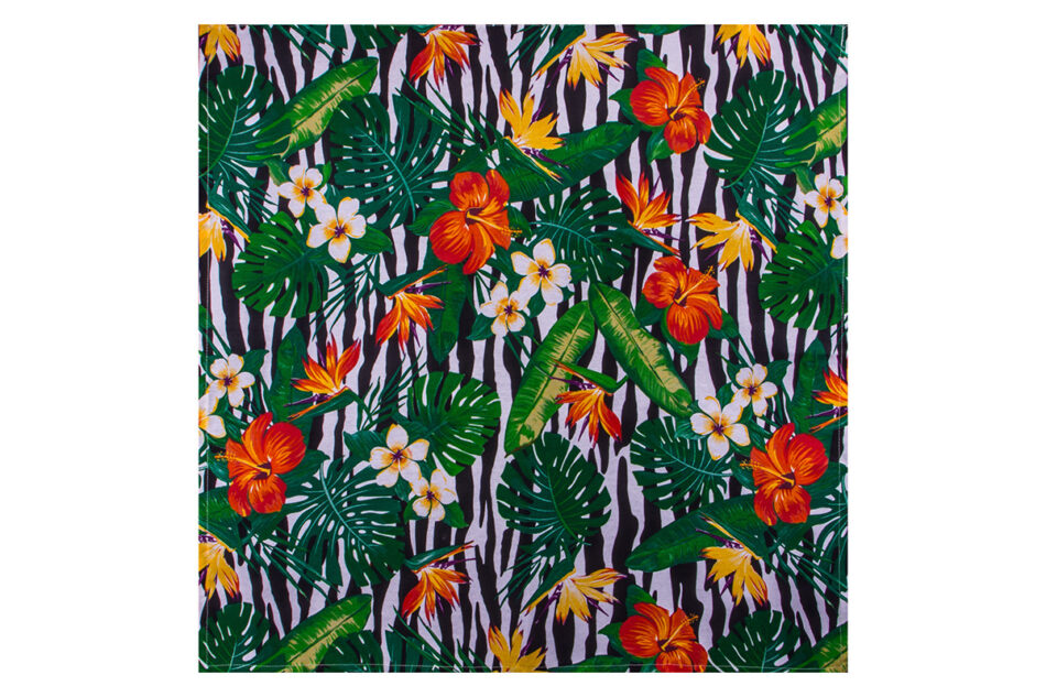 MONTERI Serweta zielony/biały/czarny/pomarańczowy - zdjęcie 0