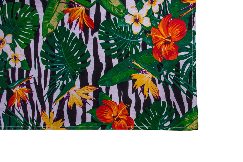 MONTERI Serweta zielony/biały/czarny/pomarańczowy - zdjęcie 1