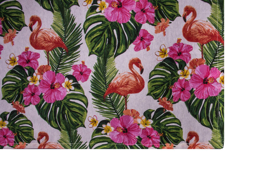 MONTERI Serweta biały/zielony/różowy - zdjęcie 2