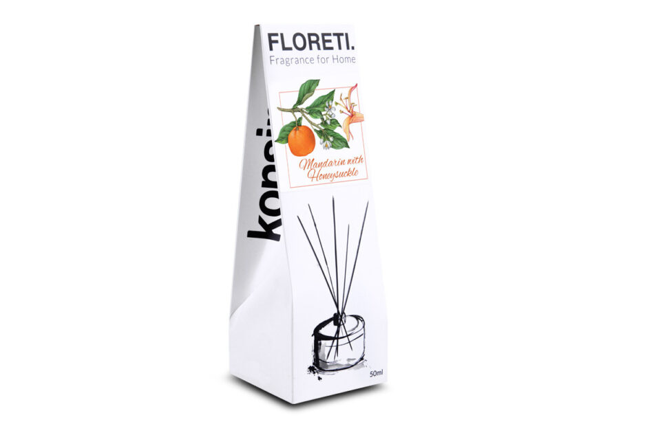 FLORETI Dyfuzor zapachowy mandarynka/wiciokrzew - zdjęcie 1