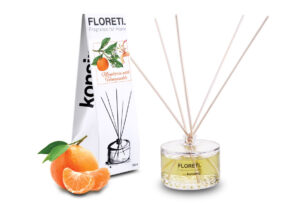 FLORETI, https://dev1-mda.konsimo.pl/kolekcja/floreti/ Dyfuzor zapachowy mandarynka/wiciokrzew - zdjęcie