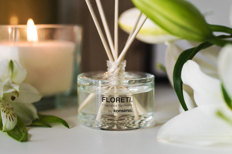 FLORETI Dyfuzor zapachowy mandarynka/wiciokrzew - zdjęcie 3