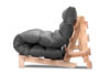 FUTURI Sofa futon szary/brązowy - zdjęcie 4