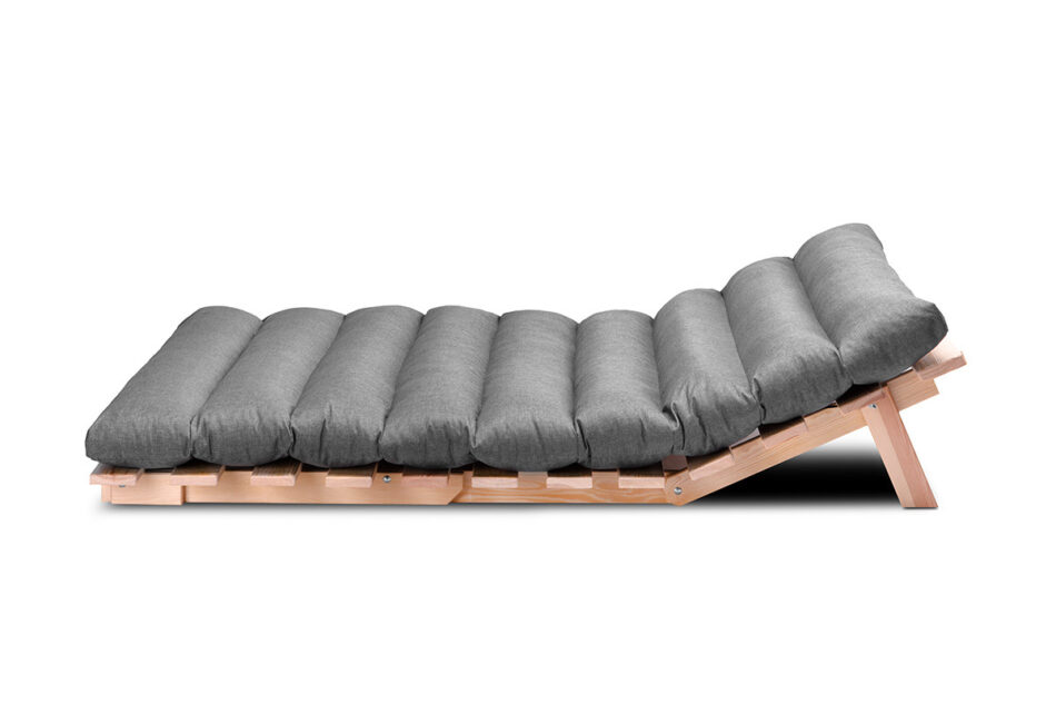 FUTURI Sofa futon szary/brązowy - zdjęcie 2