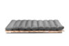 FUTURI Sofa futon szary/brązowy - zdjęcie 6