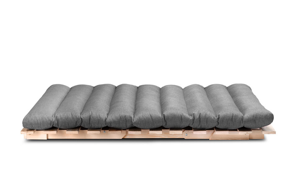 FUTURI Sofa futon szary/brązowy - zdjęcie 5
