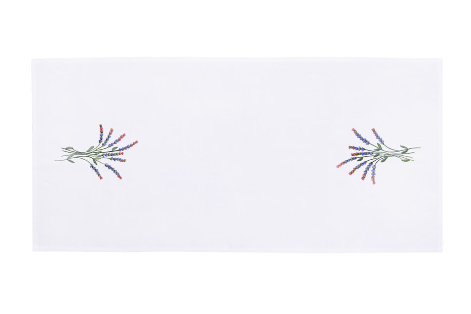  Bieżnik plamoodporny biały/zielony/czerwony/fioletowy - zdjęcie 0