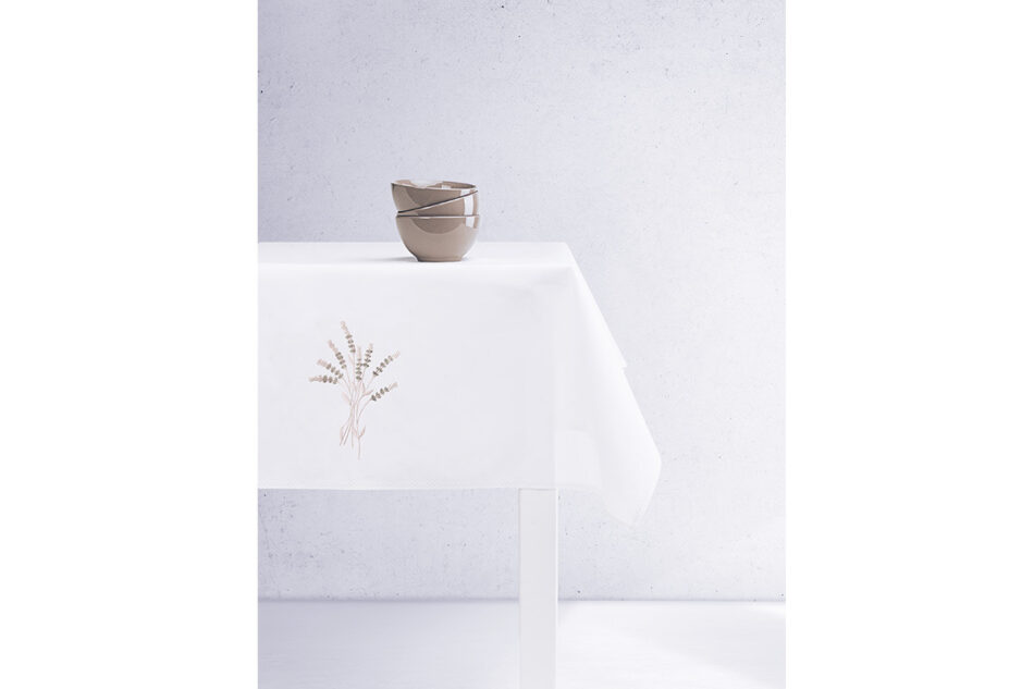 CLIMAS Bieżnik plamoodporny biały/kremowy - zdjęcie 5