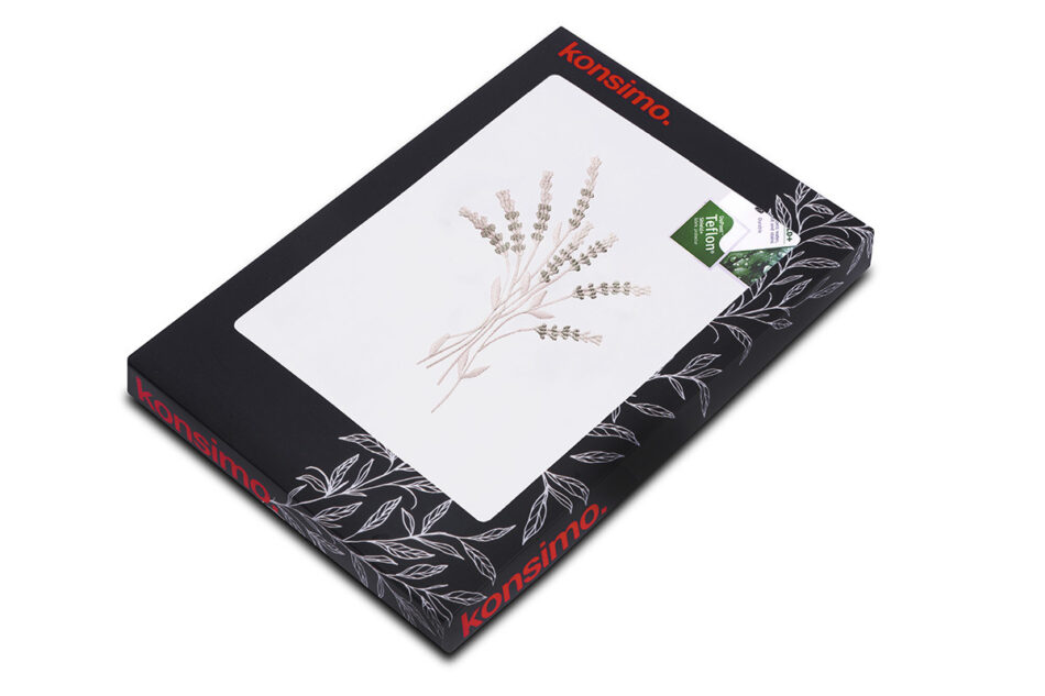 CLIMAS Bieżnik plamoodporny biały/kremowy - zdjęcie 6