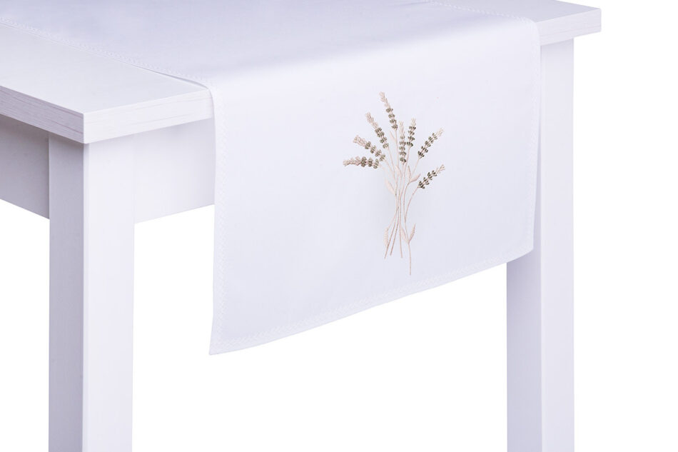 CLIMAS Bieżnik plamoodporny biały/kremowy - zdjęcie 1