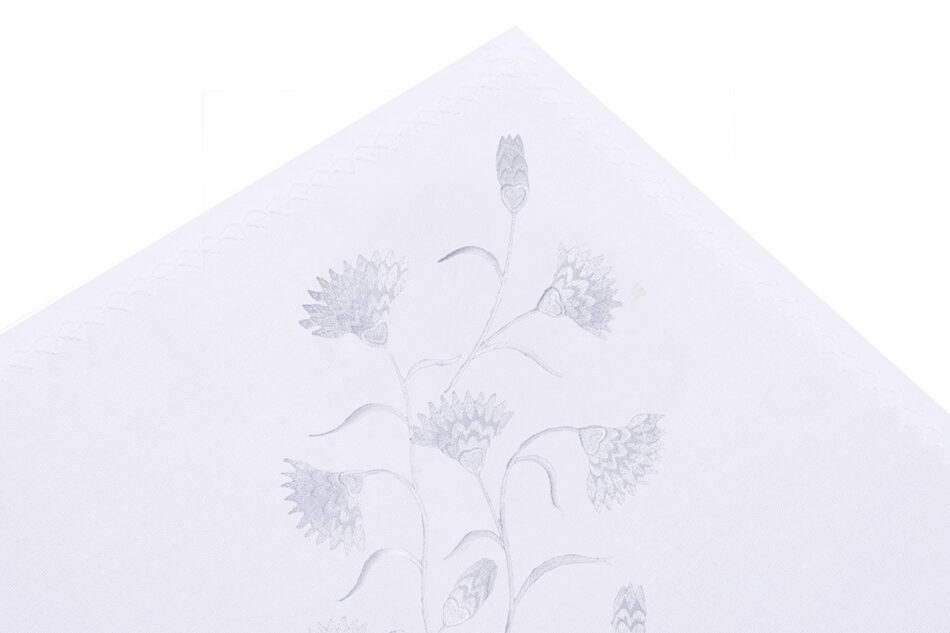 ASTERI Bieżnik plamoodporny biały - zdjęcie 2