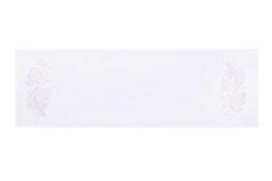 ROSUM, https://dev1-mda.konsimo.pl/kolekcja/rosum/ Bieżnik plamoodporny biały - zdjęcie