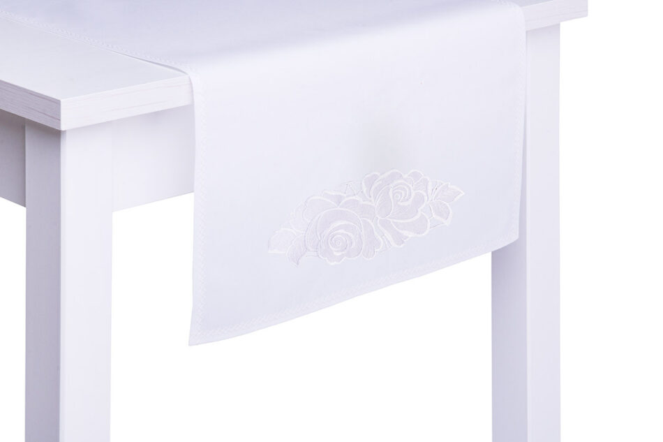 ROSUM Bieżnik plamoodporny biały - zdjęcie 1