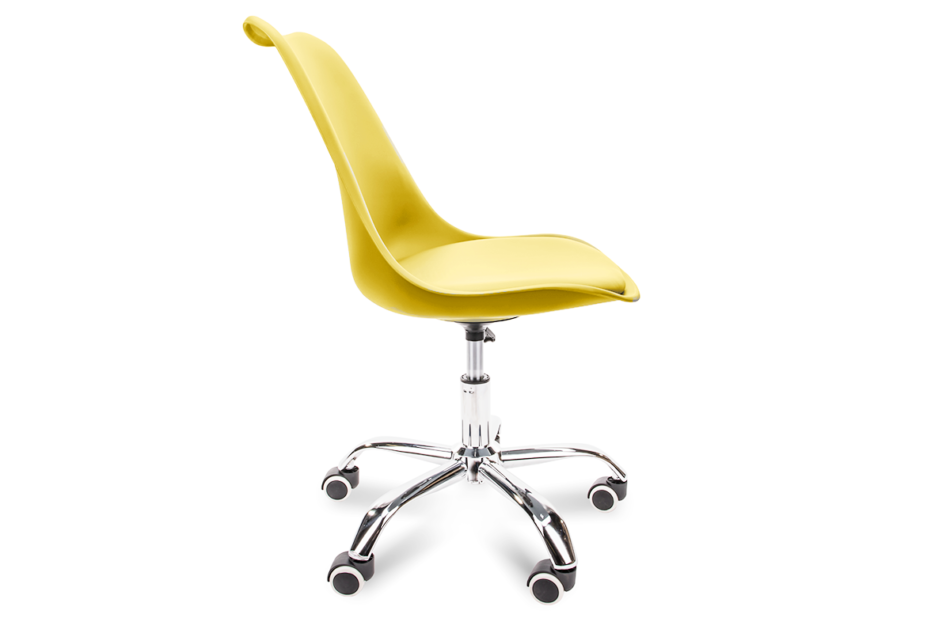 MOTUS Żółte krzesło obrotowe żółty - zdjęcie 2