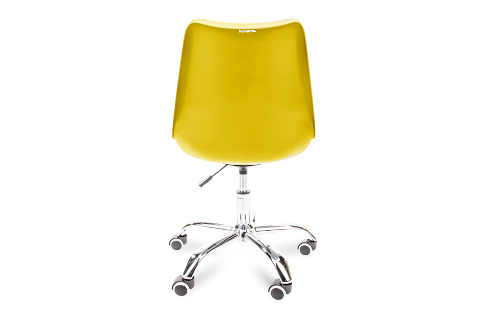 MOTUS Żółte krzesło obrotowe żółty - zdjęcie 4
