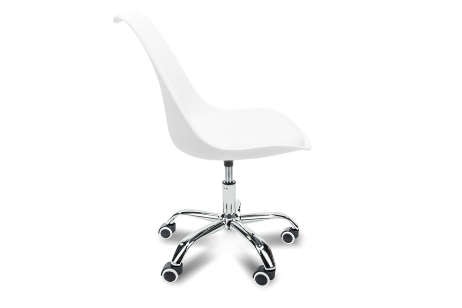 MOTUS Białe krzesło obrotowe biały - zdjęcie 1