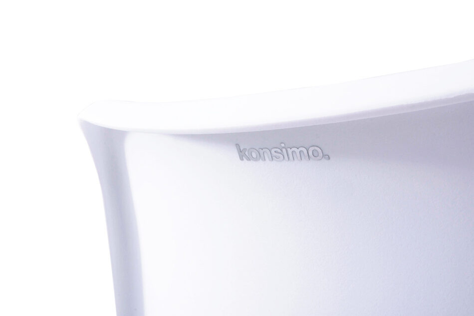 MOTUS Białe krzesło obrotowe biały - zdjęcie 3