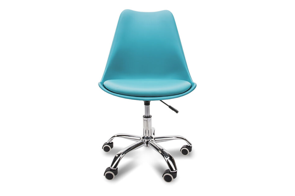 MOTUS Niebieskie krzesło obrotowe turkusowy - zdjęcie 1