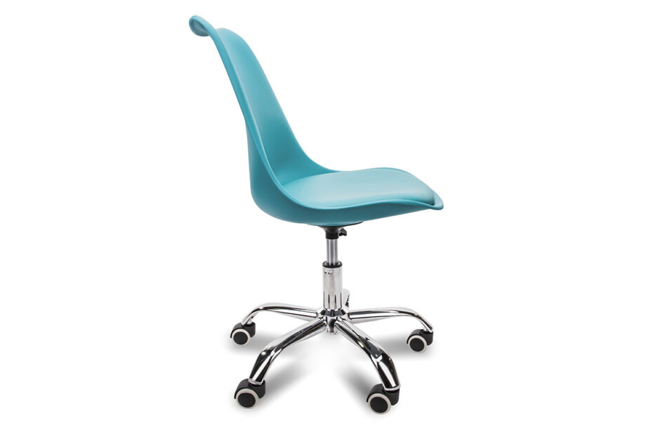MOTUS Niebieskie krzesło obrotowe turkusowy - zdjęcie 3