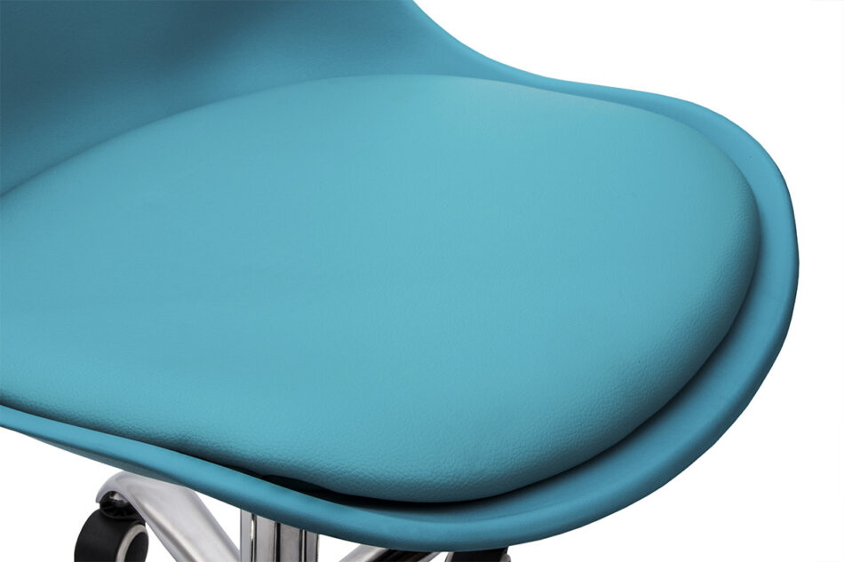 MOTUS Niebieskie krzesło obrotowe turkusowy - zdjęcie 7