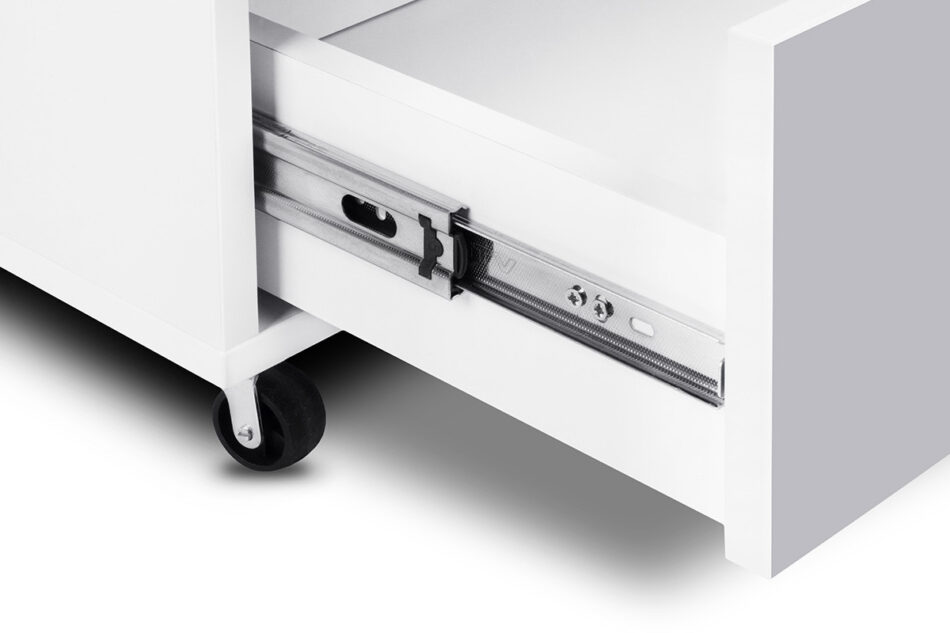 MIRUM Kontenerek na kółkach domek dla dziecka biały/szary - zdjęcie 6