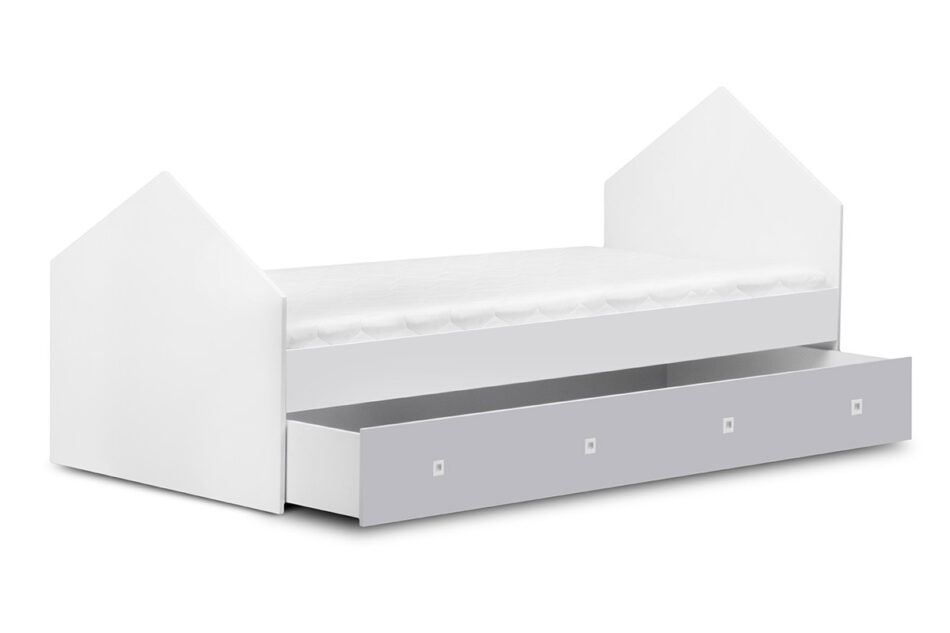 MIRUM Łóżko domek szary biały/szary - zdjęcie 3