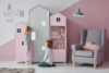 MIRUM Szafa domek dla dziewczynki różowa biały/różowy - zdjęcie 4
