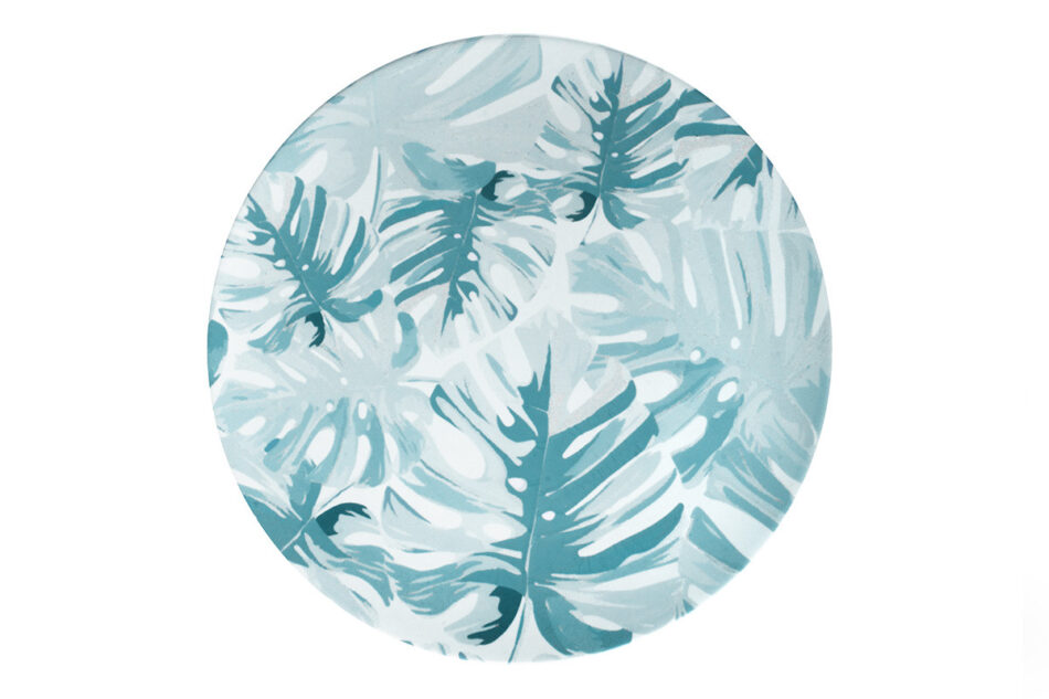 ASTILIA Talerz obiadowy zielony/biały - zdjęcie 3