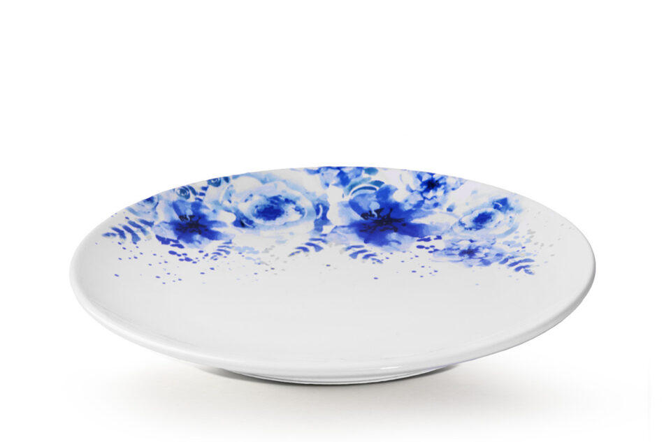 GENTIA Zestaw obiadowy, 6 os. (18el.) biały/niebieski - zdjęcie 5