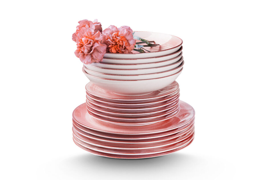 LINARI Talerz deserowy koralowy - zdjęcie 5
