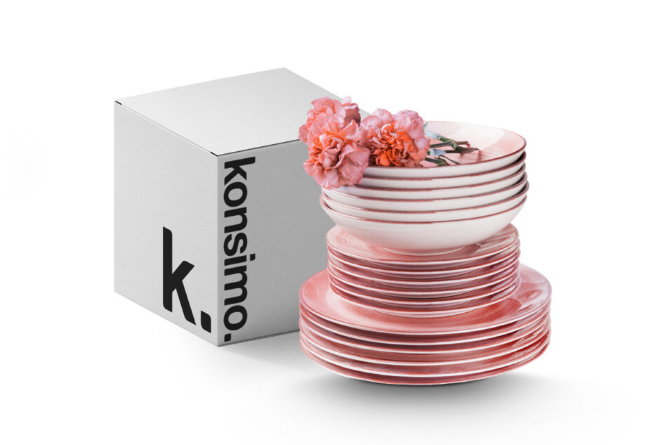 LINARI Talerz deserowy koralowy - zdjęcie 6