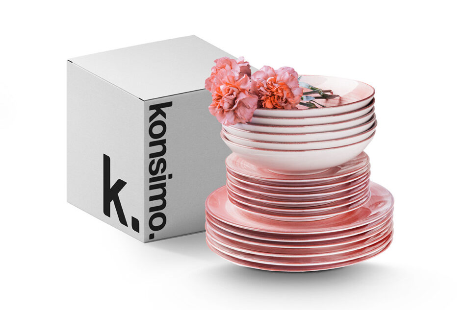 LINARI Talerz głęboki koralowy - zdjęcie 6