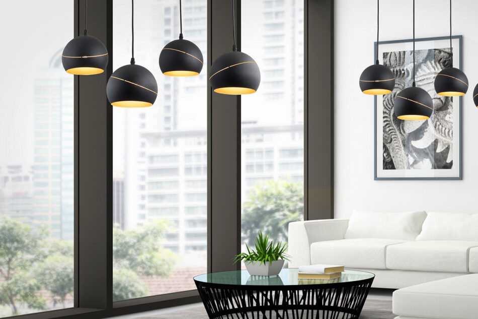 AURISO Lampa wisząca czarny/złoty - zdjęcie 1