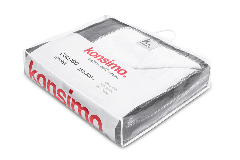 COLLIGO Koc jasny szary / srebrny - zdjęcie 1