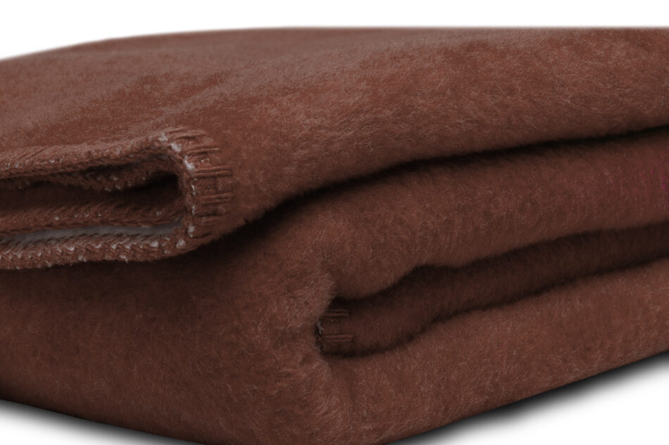 COLLIGO Koc ciemny brązowy / ciemny beż - zdjęcie 4