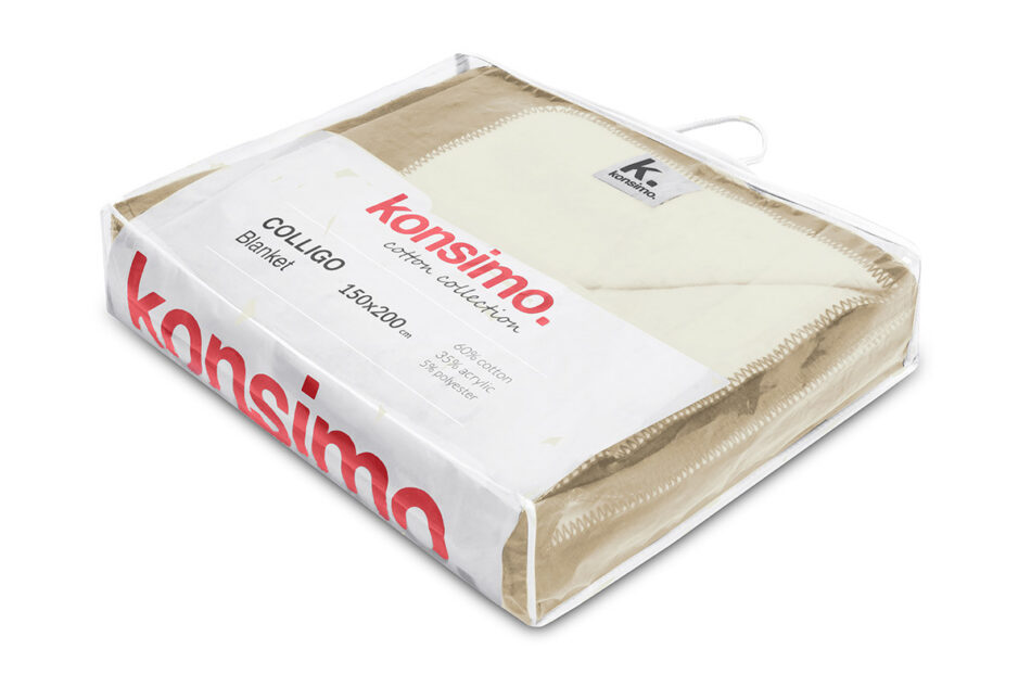 COLLIGO Koc beżowy / kremowy - zdjęcie 1