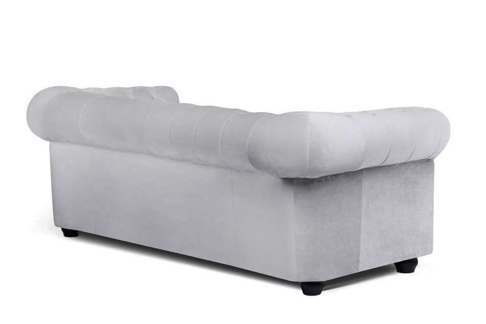 PARUS Sofa 3 chesterfield deluxe jasny szary - zdjęcie 3