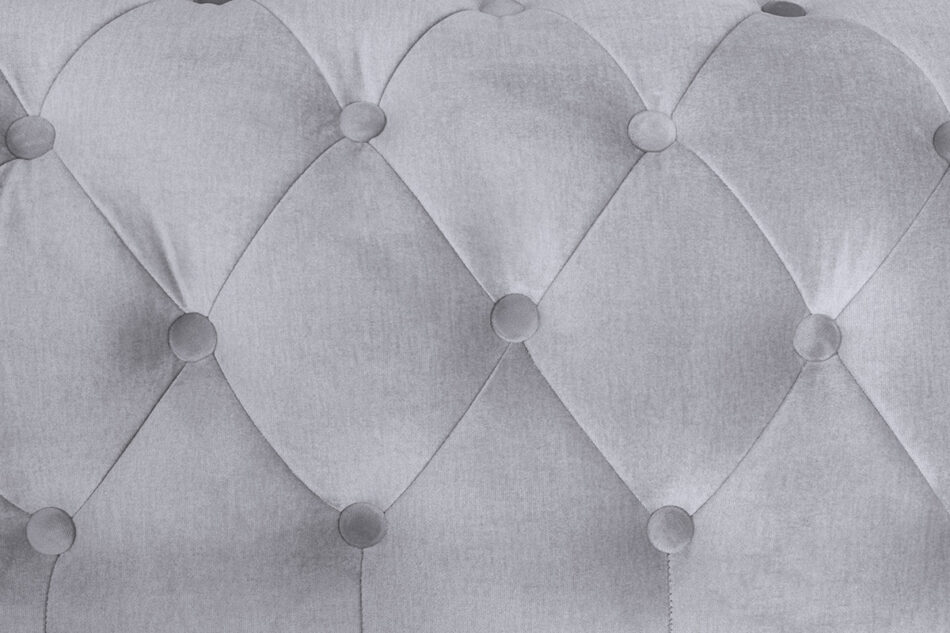 PARUS Sofa 3 chesterfield deluxe jasny szary - zdjęcie 5