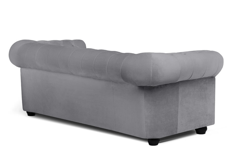 PARUS Sofa 3 chesterfield ciemny szary - zdjęcie 2