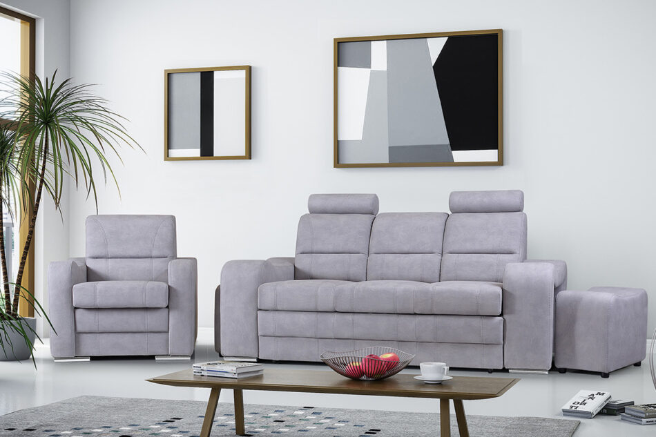 TALOS Sofa 2 jasny szary - zdjęcie 1