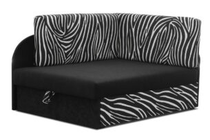 FANIS, https://dev1-mda.konsimo.pl/kolekcja/fanis/ Narożnik dziecięcy czarny/biały - zdjęcie