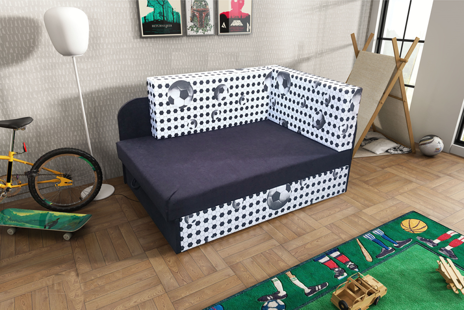 FANIS Narożnik dziecięcy czarny/biały - zdjęcie 1